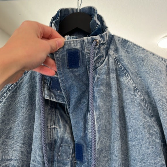 Vintage Current Seen Acid Wash Quilted jacket / shacket. Oversized Large - Picture 6 of 7